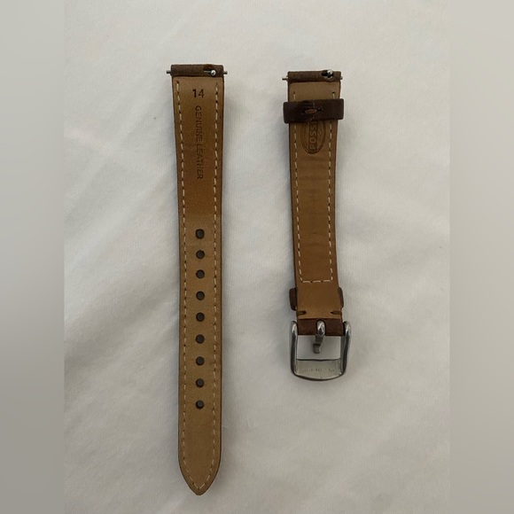 Fossil Silver Jacqueline Watch w/Black and Brown Straps - Picture 10 of 12
